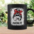 Bleached Mom Life Soccer Messy Bun Baseball Game Day Coffee Mug Gifts ideas
