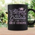 Blessed To Be Called Mom Grandma And Great Grandma Flower Coffee Mug Gifts ideas