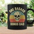 Bonus Dad Step Dad Retro One Badass Bonus Dad Coffee Mug Gifts ideas