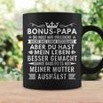 Bonus Papa Stiefvater Stiefpapa Geschenkatertagater Tassen Geschenkideen