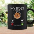 My Boss Is Calling Pomeranian Breed Dog Lover Coffee Mug Gifts ideas