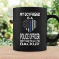 My Boyfriend Is A Police Officer Thin Blue Line Heart Coffee Mug Gifts ideas