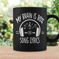 My Brain Is 80 Percent Song Lyrics Vintage Music Lover Coffee Mug Gifts ideas
