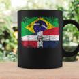 Brazil Dominican Republic Flags Half Dominican Brazilian Coffee Mug Gifts ideas
