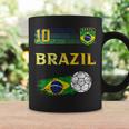 Brazil Soccer Fans Jersey Brazilian Flag Football Coffee Mug Gifts ideas