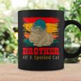 Brother Of A Spoiled Cute Cat Father's Day Cat Sunglasses Coffee Mug Gifts ideas