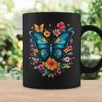 Butterfly With Flowers I Aesthetic Butterfly Coffee Mug Gifts ideas