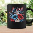 Butterfly Flowers Red White And Blue 4Th Of July Patriotic Coffee Mug Gifts ideas