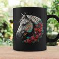 Caballo Mandala Flor Animal Motivo Caballo Taza de café Ideas de regalos