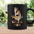 Calico Cat Mom Flowers Calico Cat Owner Calico Cat Girl Coffee Mug Gifts ideas