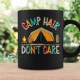 Camp Hair Don't Care Camping Outdoor Camper Wandern Tassen Geschenkideen