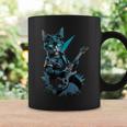 Cat Playing Electric Guitar Heavy Metal Rock Cat Lover Coffee Mug Gifts ideas