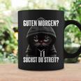 Cat Saying I Guten Morgen Suchst Du Streit Black Tassen Geschenkideen