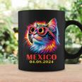 Cat Total Solar Eclipse 2024 Mexico Wearing Eclipse Glasses Coffee Mug Gifts ideas