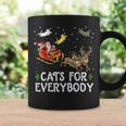 Cats For Everybody Christmas Cat Xmas Santa Coffee Mug Gifts ideas