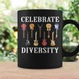 Celebrate Diversity Guitar Player Guitarist Pun Outfit Coffee Mug Gifts ideas