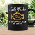 Check Engine Light Shine Car Auto Mechanic Garage Men Coffee Mug Gifts ideas