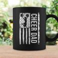 Cheer Dad Cheerleading American Flag Fathers Day Cheerleader Coffee Mug Gifts ideas