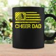 Cheer Dad Cheerleading Usa Flag Fathers Day Cheerleader Coffee Mug Gifts ideas