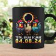 Chicken With Sunglasses Watching Total Solar Eclipse 2024 Coffee Mug Gifts ideas