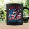Chill The Fourth Out Skeleton 4Th Of July Patriotic Coffee Mug Gifts ideas