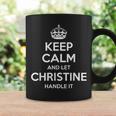 Christine Keep Calm Personalized Name Birthday Coffee Mug Gifts ideas