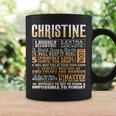 Christine Name Name Birthday Coffee Mug Gifts ideas