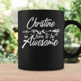 Christine Name Personalized Birthday Joke Coffee Mug Gifts ideas