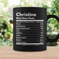 Christine Nutrition Facts Personalized Name Christine Coffee Mug Gifts ideas