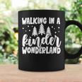Christmas Kindergarten Teacher Walking In Kinder Wonderland Coffee Mug Gifts ideas