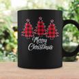 Christmas Tree Red Buffalo Plaid Christmas Coffee Mug Gifts ideas