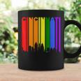 Cincinnati Ohio Downtown Rainbow Lgbt Gay Pride Coffee Mug Gifts ideas