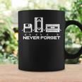 Cinta De Cassette De Audio Never Forget Taza de café Ideas de regalos