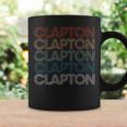 Clapton Name Retro Vintage Coffee Mug Gifts ideas