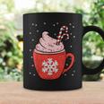 Coffee Candy Cane Christmas Pajama X-Mas Snowflakes Coffee Mug Gifts ideas