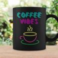 Coffee Vibes Groovy 80'S Eighties Retro Vintage Latte Cafe Coffee Mug Gifts ideas