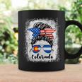 Colorado State Flag Sunglasses Mom Messy Bun Hair Girl Coffee Mug Gifts ideas Colorado State Flag Sunglasses Mom Messy Bun Hair Girl Coffee Mug Gifts ideas