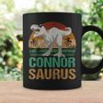 Connor Saurus DinosaurRex First Name Personalized Coffee Mug Gifts ideas