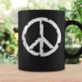 Cool Distressed Hippie Peace Sign Vintage Hippy Men Coffee Mug Gifts ideas