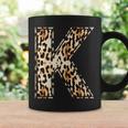 Cool Letter K Initial Name Leopard Cheetah Print Coffee Mug Gifts ideas