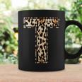 Cool LetterInitial Name Leopard Cheetah Print Coffee Mug Gifts ideas