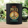 Cool Peace Give Pizza A Chance Pizza Lovers Coffee Mug Gifts ideas