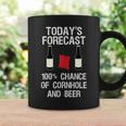 Cornhole And Beer Today's Forecast Coffee Mug Gifts ideas