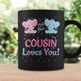 Cousin Gender Reveal Elephant Pink Or Blue Matching Family Coffee Mug Gifts ideas