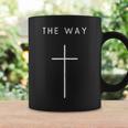 The Way Cross Minimalist Christian Religious Jesus Coffee Mug Gifts ideas