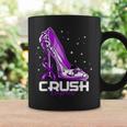 Crush Lupus Awareness Purple High Heel Purple Ribbon Womens Coffee Mug Gifts ideas