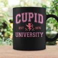 Cupid University Valentine's Day Pink Varsity Girls Coffee Mug Gifts ideas