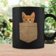 Cute Cat Orange Cat Kitty Cat In My Your Pocket Coffee Mug Gifts ideas