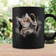 Cute Cat Torn Cloth For Cat Lover Cat Mom Cat Dad Coffee Mug Gifts ideas