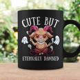 Cute But Damned Baphomet Gothic Goat Satanist Pentagram Coffee Mug Gifts ideas